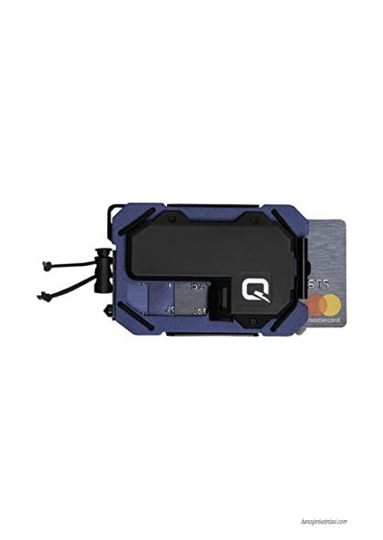 QUIQLITE TAQ Wallet Minimalist Tactical Wallet with Integrated USB Rechargeable 75-150 lumens LED Flashlight (RIFD Blocking)