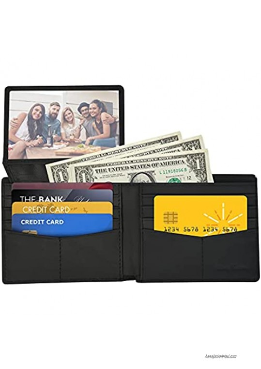 Slim Wallet for Men RFID Blocking Slimfold Leather Wallet Comes in Gift Box (Minimalist Business)