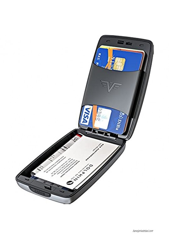 TRU VIRTU Wallet CASH & CARDS 2 Leather (Nappa Black)