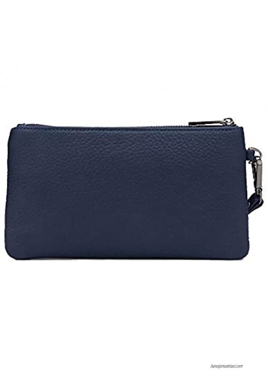 Aladin Leather clutch bag simplicity clutch bag Mobile Phone Wallet with Big Lychee Grain for Women