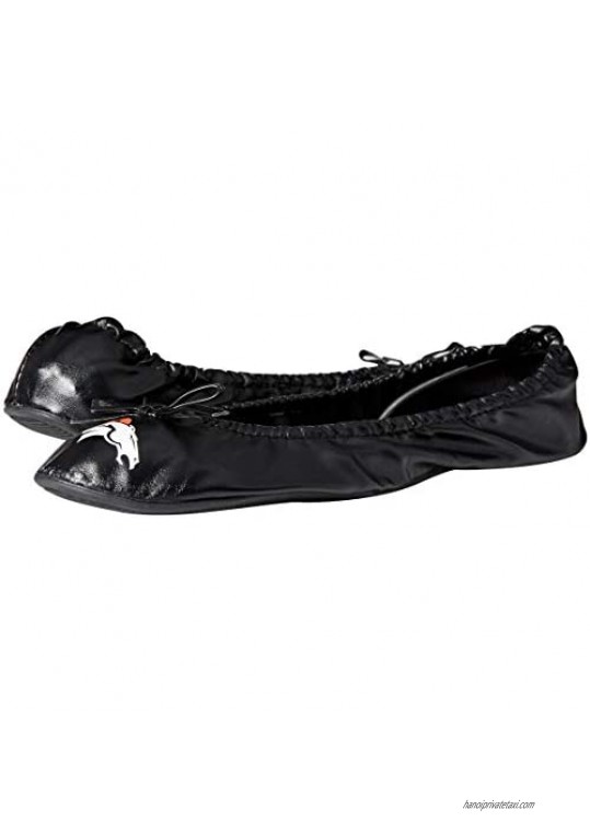 Denver Broncos Exclusive Team Logo Flats With Clutch Extra Large