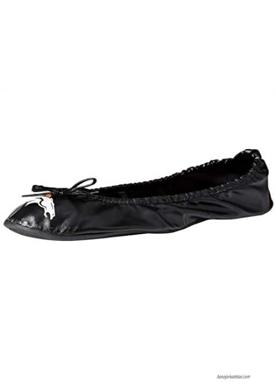 Denver Broncos Exclusive Team Logo Flats With Clutch Extra Large