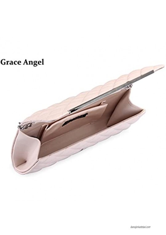 Grace Angel Women's Quilted Flap Clutch GA13791