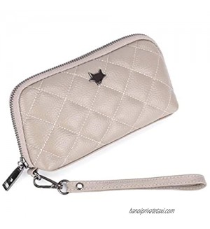 imeetu Wallet for Women Leather Clutch Handbag with Strap  Card Holder Zipper Coin Purse Wristlet Wrist