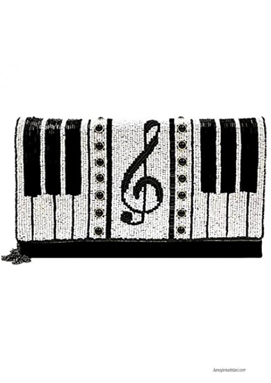 Mary Frances Keyed Up Piano Convertible Clutch Multi