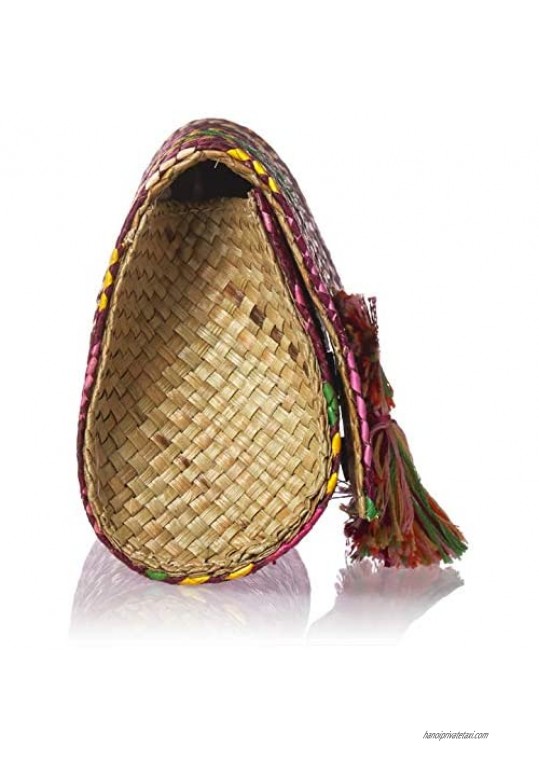 Natori Women's Woven Clutch multi weave O/S