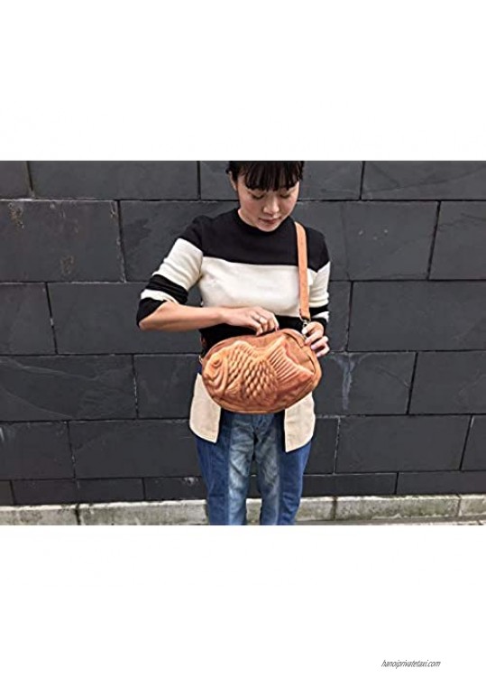 Taiyaki Kawaii Purse Shoulder Bag - Japanese Fish Cake Plush Travel Clutch
