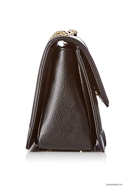 TOUS Obraian Leather Crossbody Bag Black Medium