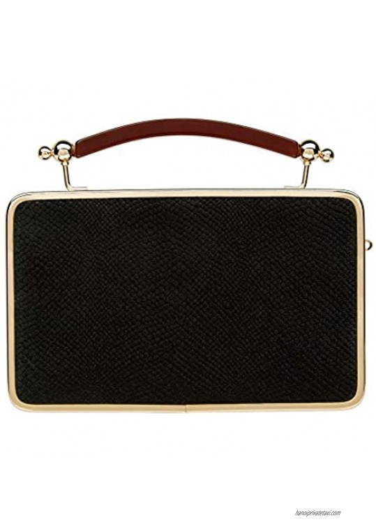 CARIEDO Evening Clutch Bag for Women Velvet Bridal Clutch Gold Evening Purse with Chain Prom Cocktail Party