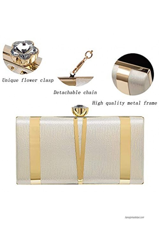CARIEDO Women Evening Clutches Evening Handbag Bridal Purse Party Bags For Prom Cocktail Wedding