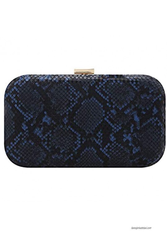 Fawziya Evening Bags And Clutches For Women Snakeskin Clutch