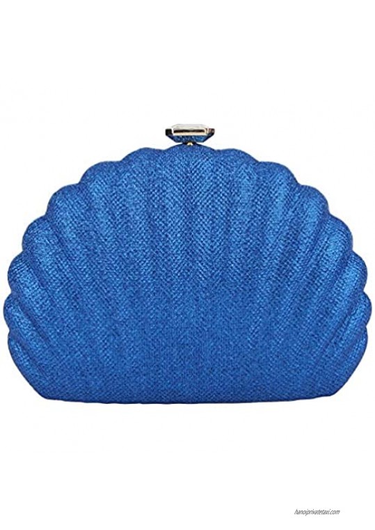 Fawziya Glitter Shell Evening Clutches For Wedding And Party Bag For Women Clutch Bag