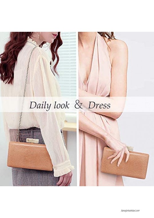 K.T.Fancy Clutch Purses for Women Evening Bag Crossbody Shoulder Handbags for Wedding Party