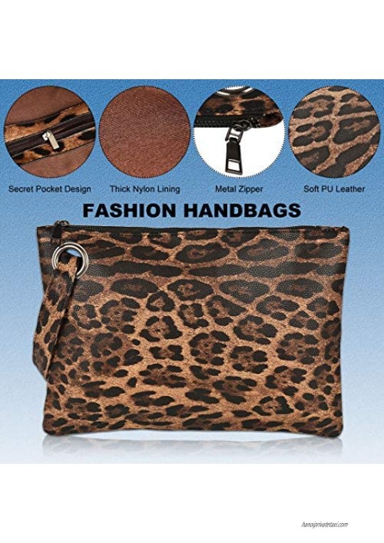 MeganStore Prom Women's Oversized Clutch Bag Large leather Evening Wristlet Handbag for Party