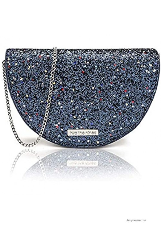 two the nines Bling Round Clutch Purse Glitter Evening Bags Sparkling Evening Handbag for party wedding