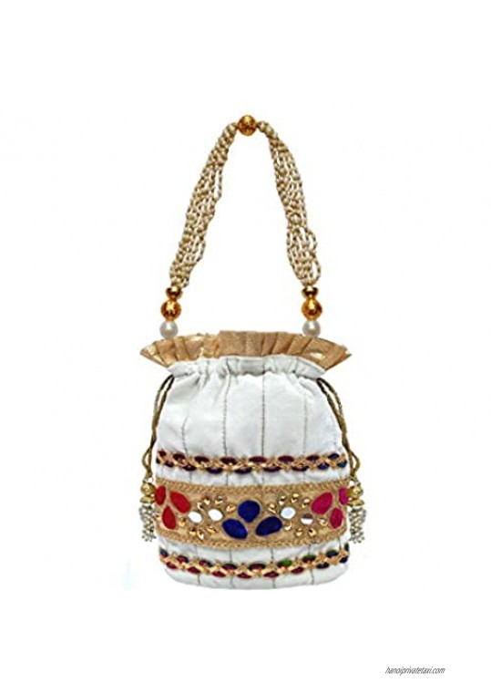 Wedding Women Purse Party Designer Bridal Clutch/Jewelry Pouch/Indian Evening Potli Handbag