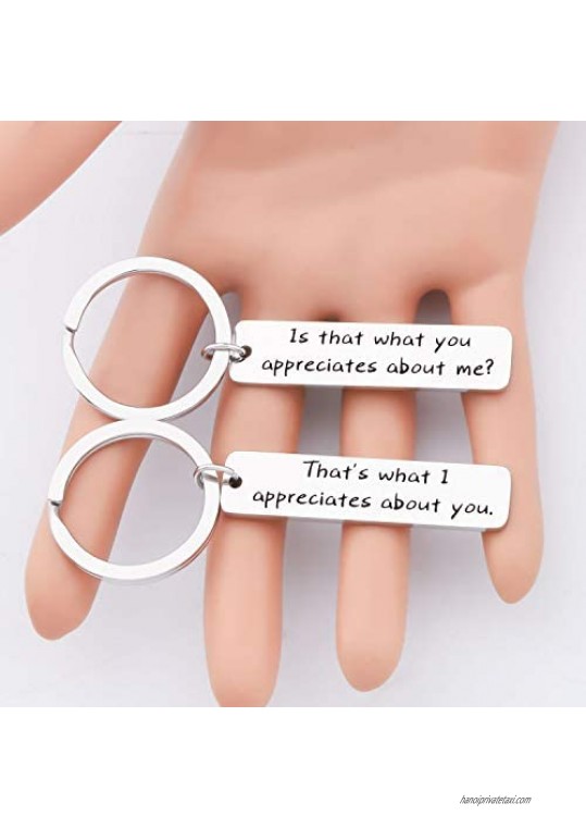 CENWA Letterkenny Inspired Gift That's What I Appreciates About You Keychain Set