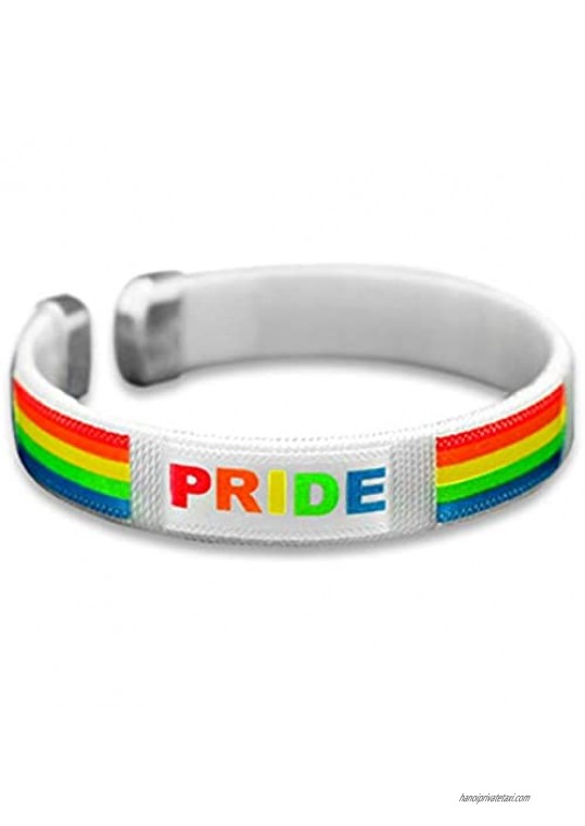 Fundraising For A Cause LGBTQ - Pride Rainbow Bangle Bracelet