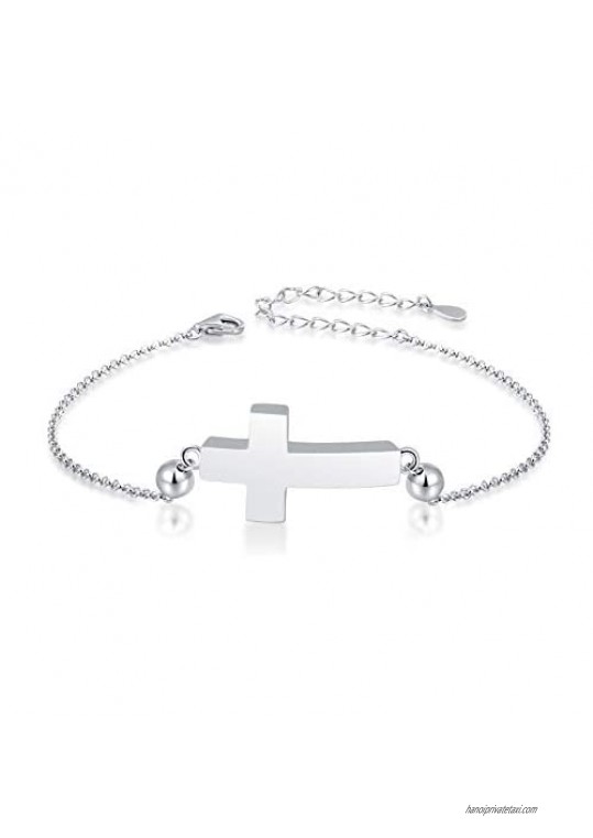 Jinlou 925 Sterling Silver Cross Urn Bracelet for Ashes Holder Keepsake Cremation Bangle Jewelry heart locket bracelet