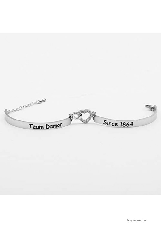 Vampire Diaries Jewelry Team Damon/Stefan since 1864 Bracelet Damon/Stefan Salvatore Gifts Team