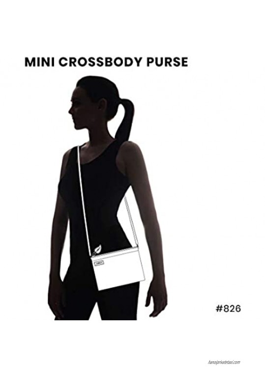 Chala Mini Crossbody Handbag Multi Zipper Pu Leather Small Shoulder Purse Adjustable Strap - Fox - Brown