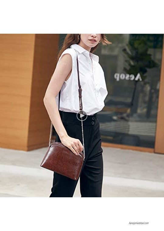 CLUCI Small Crossbody Purses for Women Leather Designer Travel Cellphone Ladies Fashion Shoulder Bags