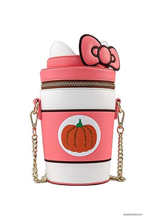 Loungefly X Sanrio Hello Kitty Pumpkin Spice Kitty Cup Crossbody Bag