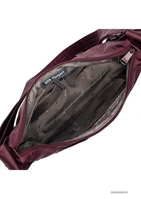 Lug Camper 3 Cross Body Bag Shimmer Wine