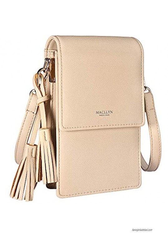 MACLLYN Small Crossbody Bag Cell Phone Purse Wallet with Credit Card Slots for Women