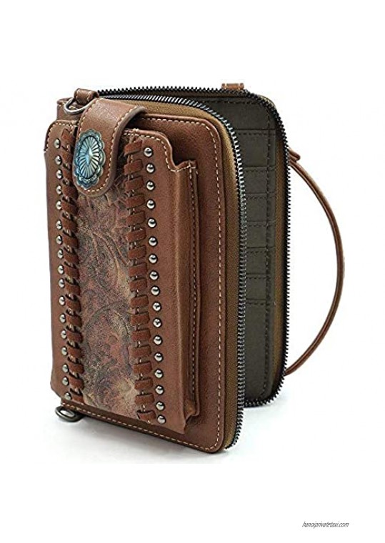 Montana West Crossbody Cell Phone Purse For Women Western Style Phone Bags Travel Size With Strap