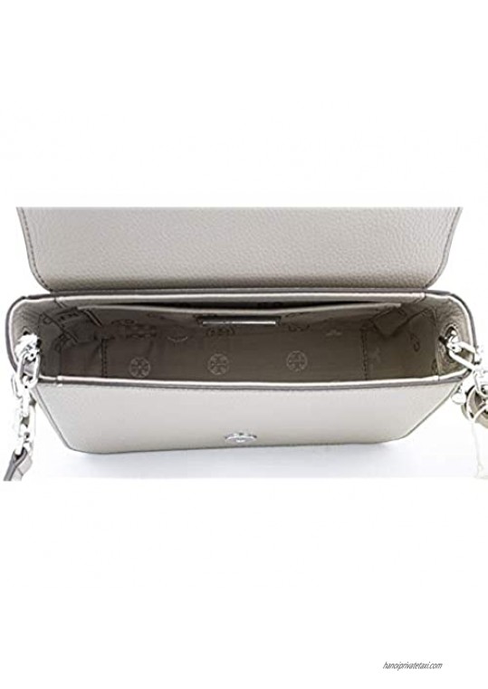 Tory Burch 67303 French Gray/Silver Hardware Thea Mini Bag Women's Crossbody