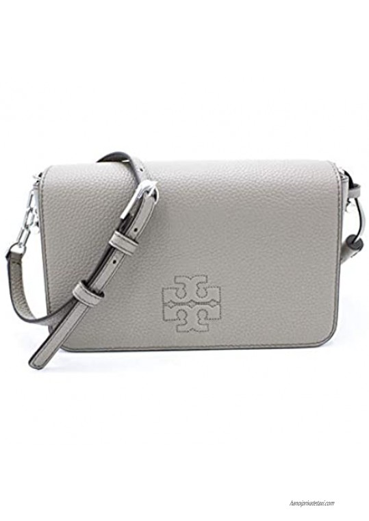 Tory Burch 67303 French Gray/Silver Hardware Thea Mini Bag Women's Crossbody