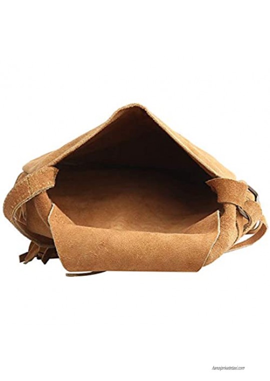 AryanExports Women's Leather Fringe Bag Bohemian Tassel Cross Body Bag Vintage Boho Bags