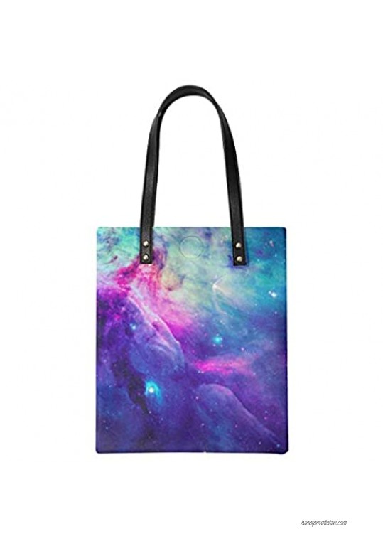 FancyPrint Womens PU Leather Top Handle Handbag Purse School Shopping Shoulder Satchel Bag Shoppers Tote