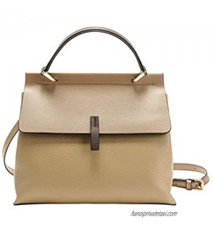 LAORENTOU Handbags for Women Genuine Leather Satchel Shoulder Bags  Ladies Mini Tote Purse with Top Handle Bags