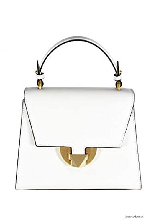 Medium Crossbody Shoulder Bag for Women Genuine Leather Top Handle Handbags Satchel Purse