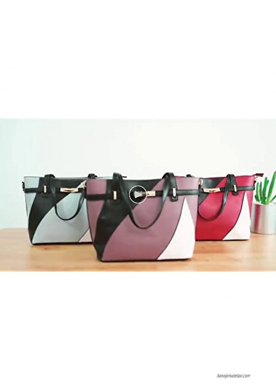 Nevenka Top Handle Handbags for Women PU Leather Tote Purse Lady Crossbody Shoulder Bags