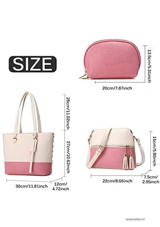 Shoulder Bag Handbags for Women Fashion Tote Bags Satchel Purse Set Hobo bag 3pcs