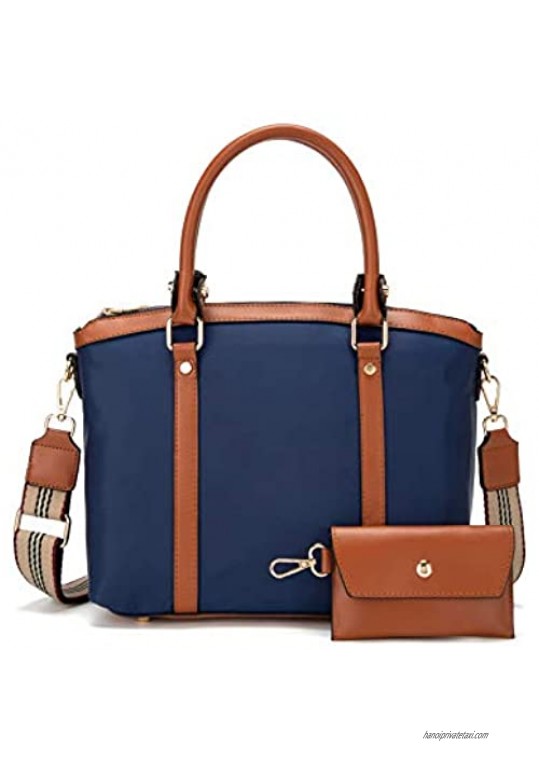 TMFAN Satchel Handbags for Women Top Handle Work Bag Shoulder Purse and Wallet Set