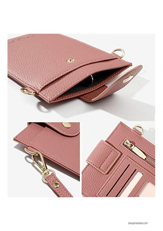 Womens Crossbody Cellphone Bag Small Shoulder Purse Card Holder Wallet Pouch