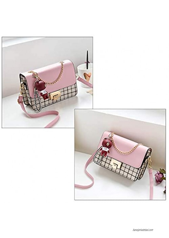 Crossbody Bag Shoulder Bag for Women Leather Small Purses Handbags Fashion with Chain Strap