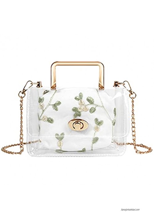 Linkidea Clear Purse Bag  Purses and Handbags  2 in 1 Transparent Shoulder Crossbody Bags for Women