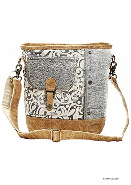 Myra Bag Flap Pocket Cowhide Shoulder Bag S-1125