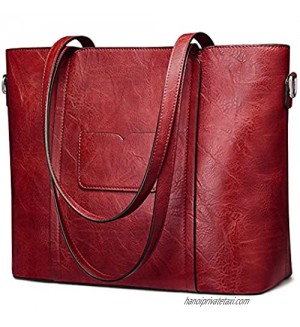 S-ZONE Women Tote Large Shoulder Bag Ladies Work Handbag Purse Faux Leather