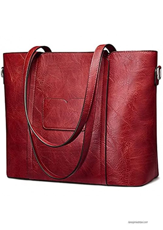 S-ZONE Women Tote Large Shoulder Bag Ladies Work Handbag Purse Faux Leather