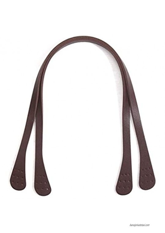 19.5" byhands PU Leather Tote Bag Handles/Purse Handles  Brown (PU40-5002)