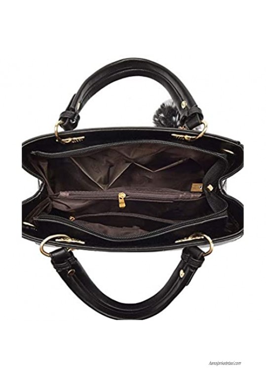 LaGia Ladies Multi-Color PU Leather Handbag - Trendy Handbag - Stylish or every day use Handbag (Gray).