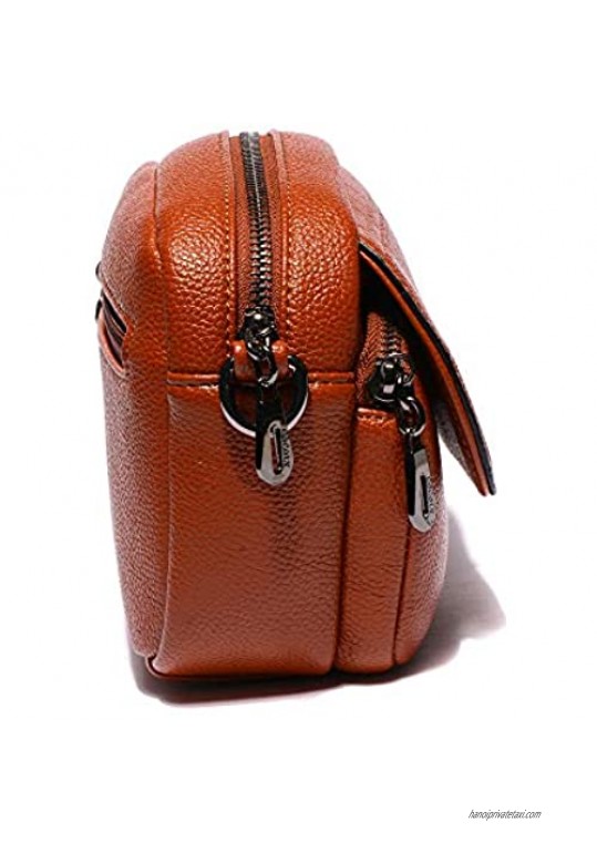 VITACCI Women's Handbag Leather Crossbody Purse Small Satchel with Chain Strap