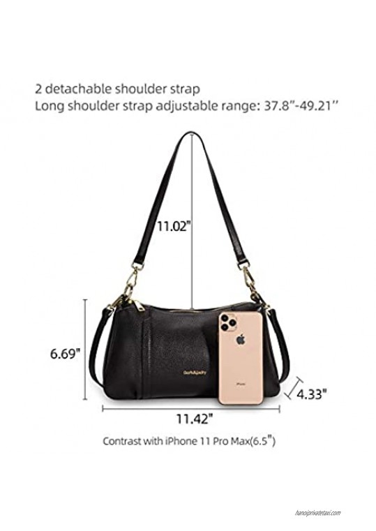 Calfskin Purses and Handbags for Women Classic Designer Soft Leather Crossbody Bags Medium Size Shoulder Bag