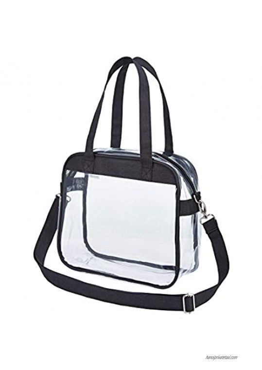 Clear Tote Bag Stadium Approved Clear Purse for Gym Work Travel or Concert